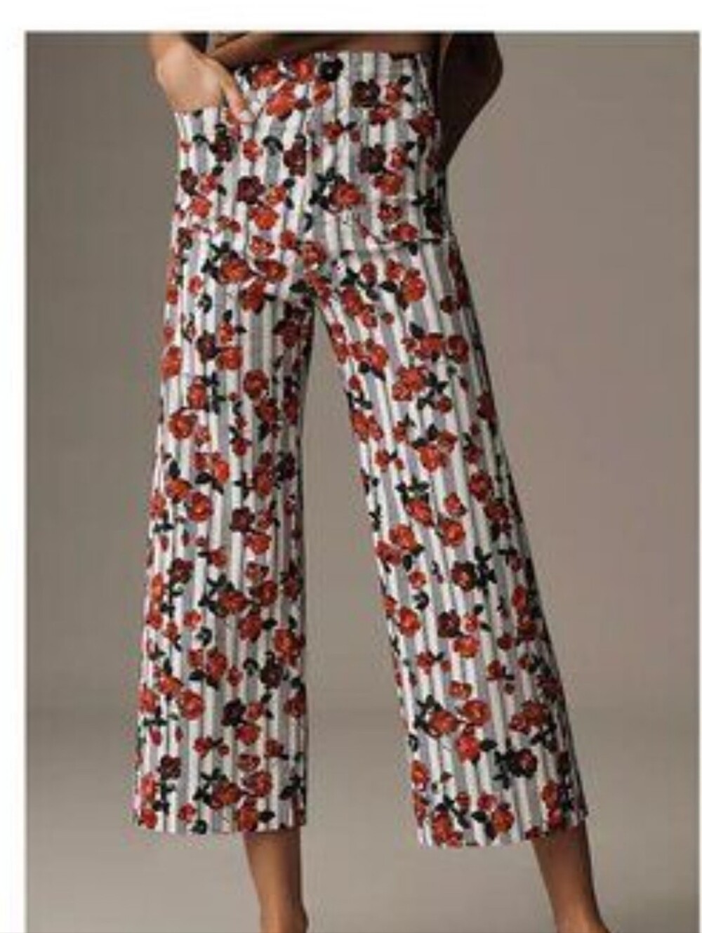 Maeve Size 25 (US 0/XS) Colette Cropped Wide-Leg Pants By Anthropologie